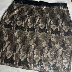 Lane Bryant SEQUINS skirt camouflage